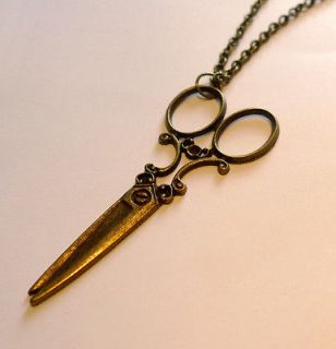   Antique Snip Snip Scissors Necklace Vintage Jewellery  Fashion Jewelry