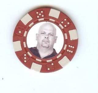 NEW Red Rick Harrison Pawn Stars Poker Chip Card Guard