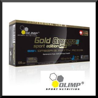 Omega 3 Gold 120 Caps x 1100 mg Sport Edition Fish Oil  33% EPA 22% 