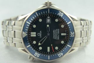 Omega Seamaster Blue Dial Bond SMP Full Size Automatic Stainless Steel 