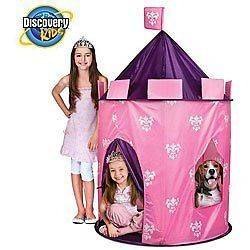 DISCOVERY KIDS INDOOR OUTDOOR PRINCESS PLAY CASTLE TENT WITH BOX 