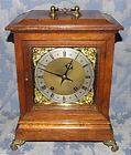 Antique Oak TING TANG Bracket Mantel Clock  Winterhalder & Hoffmeier 
