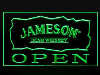 LED Sign Jameson Irish Whiskey OPEN Light