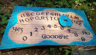 wooden ouija board in Ouija Boards