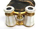   French Mother of Pearl OPERA GLASSES, LeMarie Fi Paris   NO RES