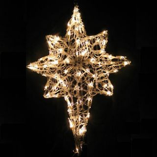 Indoor Outdoor Christmas Nativity 36 Inch 2D Lighted Star Light Yard 