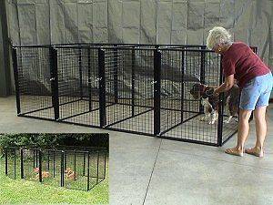 Dog Kennels,Dog Fencing,Cages,​Outdoor Runs,Large 4 Runs