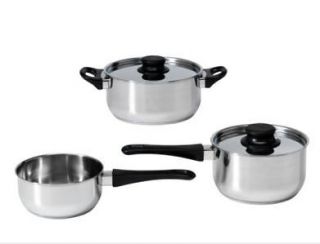 IKEA 5pc Cookware Pots Pans Set Stainless Steel NEW
