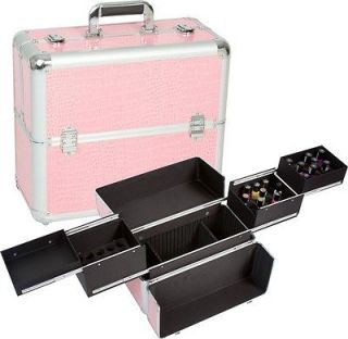  Pink Nail Polish Makeup Cosmetic Case Foundation Organizer Kit TS05HPG