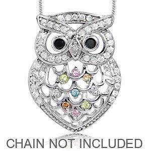 sterling silver owl pendant in Jewelry & Watches