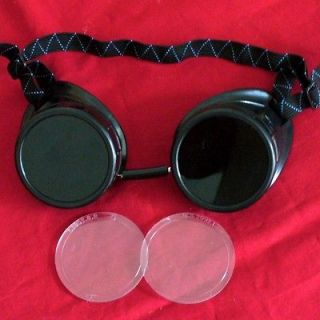 Steampunk Welding Oxy Acetylene Goggles Eye Cup glasses 50mm lens 