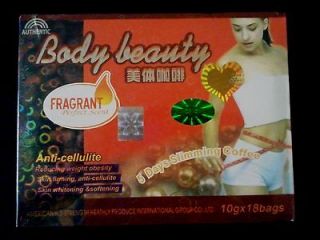 Body Beauty 5 Days Slimming Coffee 100% AUTHENTIC 18 Sachets FREE 