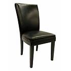Steve Silver Willow Parsons Chair Set of 2   Vinyl Seat and Black 