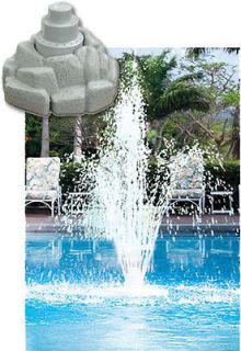   Triple 3 Three Tier Rock Floating Outdoor Swimming Pool Fountain