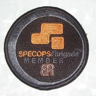 Special Ops Patch   SPECOPS brigade Member   paintball   velcro back