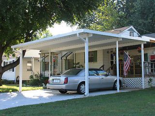 20 x 24 Wall Attached Aluminum Carport Kit (.032), Patio Cover Kit