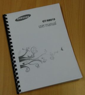 Full Printed Owners Instruction Manual / User Guide For Samsung Galaxy 