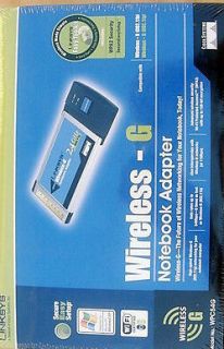   LINKSYS WPC54G WIRELESS G PCMCIA NETWORK ADAPTER 802.11B/G Card NIB