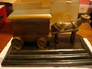 Badcock Brass ? Horse Delivery Truck New in box