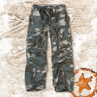 SURPLUS INFANTRY MENS ARMY MILITARY COMBAT CARGO TROUSERS, NIGHT CAMO 