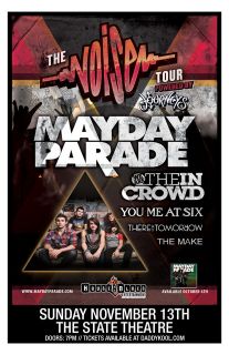Mayday Parade * Original Concert Poster * with We Are The In Crowd