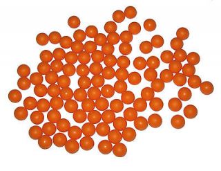 100 Reusable Pratice Paintballs Reballs Foam rubber ORANGE