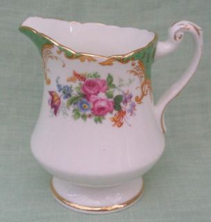 vintage paragon rockingham bone china cream jug floral sprays time