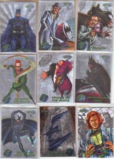 Batman Forever Metal 1996 silver flasher parallel cards