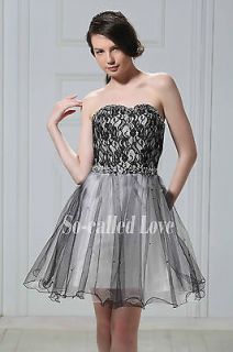   Short/ Mini A Line Cheap Tulle Cocktail Prom Party Homecoming Dresses