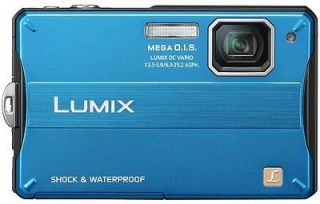 Panasonic Lumix DMC TS10 14.1MP BLUE HDMI HD Digital Camera Kit 4x 