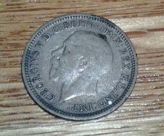 1935 GREAT BRITAIN 3 PENCE , excellent coin   silver .500