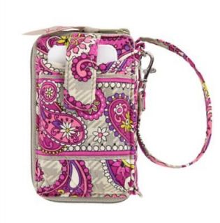 VERA BRADLEY Carry It All Wristlet Wallet in Paisley Meets Plaid NEW