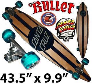 SANTA CRUZ Makaha Skateboard Longboard Blue 43.5 Pintail Transport