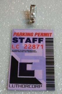 Smallville Parking Permit Weyland Luthorcorp Staff