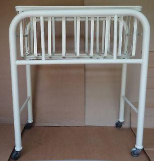 Rare Vintage Real, Not Reproduction, Iron Hospital Baby Crib Bed 
