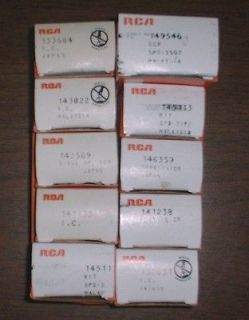 10 Vintage RCA TV Parts new condition.