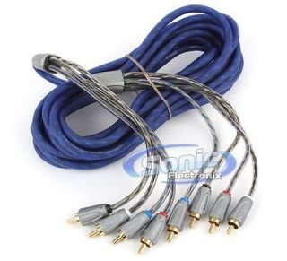   09ZI46 6 Meters (19 ft.) 4 Channel RCA Audio Interconnect Signal Cable