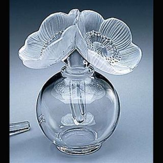 LALIQUE ANEMONE IN CLEAR ORIG BOX WITH PAPERWORK Perfume bottle