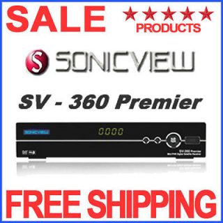 NEW SONICVIEW 360 PREMIER SATELLITE RECEIVER FTA DISH TV DIGITAL SV360 
