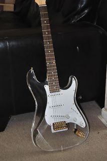 NEW HOT PLAYING CUSTOM ACRYLIC STRAT STYLE ELECTRIC GUITAR SST01​CL