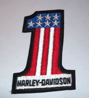 HARLEY DAVIDSON Patch #1 1970s New Old Stock Cloth Not Repops MINT