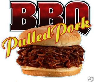 BBQ Barbeque Pork Pig Restaurant Food Sign Decal 14