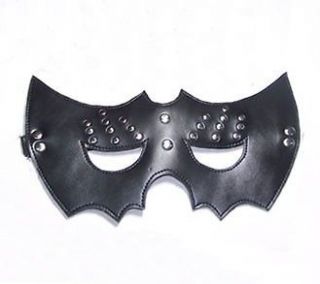 Batman Style Leather Studded Mask Fancy Party Club Game Halloween Wear 