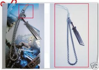   Anime Final Fantasy VII Cloud Matal the buster sword phone chain strap