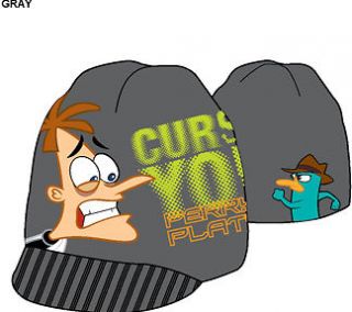 Disney Phineas & Ferb Curse You Perry The Platypus YOUTH Size Visor 