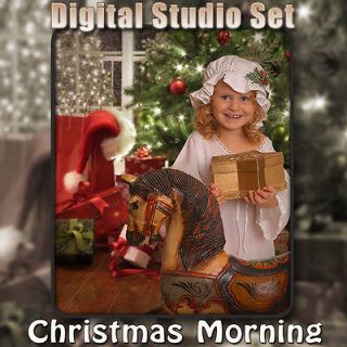   & Photo Prop Rocking Horse Photography Set Christmas Morning