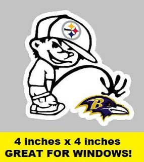 Steelers pee on Ravens Vinyl Indoor/Outdoor decal sticker peel n stick