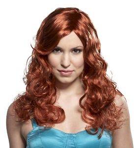 Adult Long Curly Red Jessica Wig Halloween Costume Accessory Rabbit