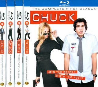 Chuck The Complete Seasons 1 5 Blu ray Disc, 2012, 17 Disc Set