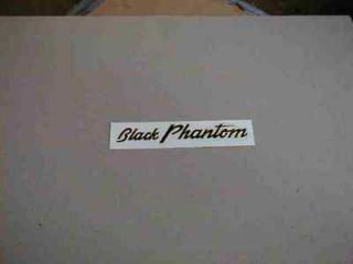 Schwinn Black Phantom Bicycle Chainguard Decal